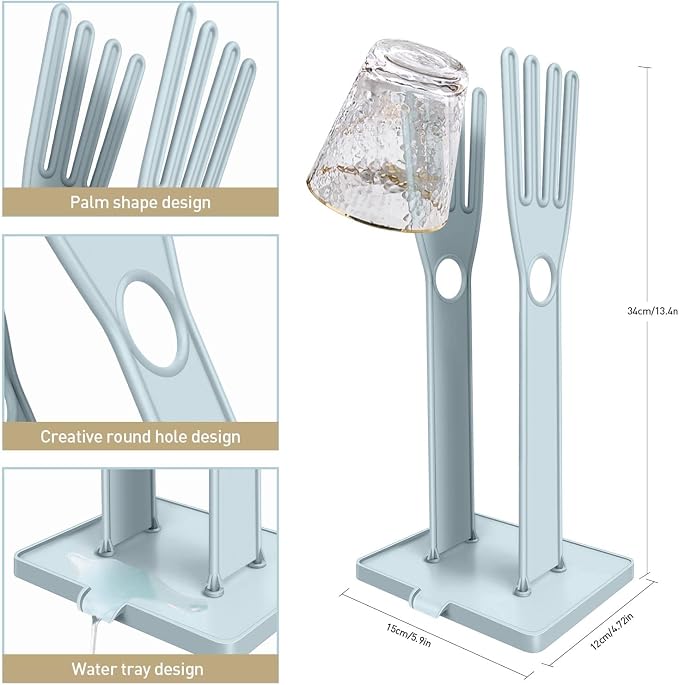 2 Piecesg Kitchen Glove Holder，Glove Dryer，dishwashing Gloves Holder，Plastic - Image 2