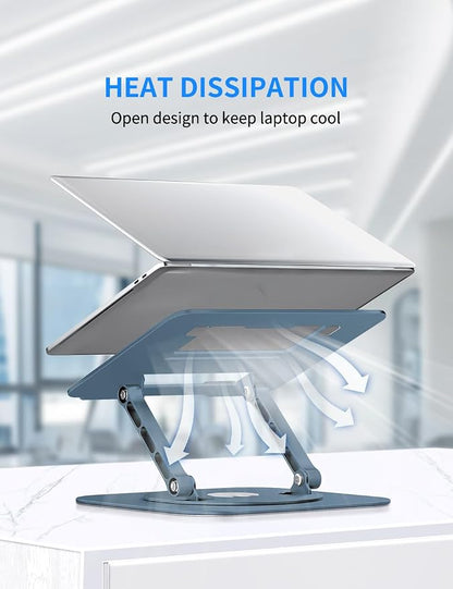 Adjustable Laptop Stand with 360 Rotating Base, Computer Stand - Image 5