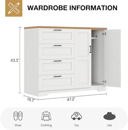 GarveeHome Multifunctional Wooden Dresser - Image 2