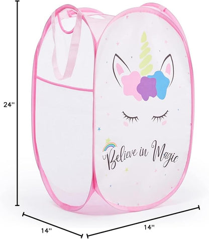 TECHMILLY Collapsible Mesh Pop Up Laundry Hamper - Image 9