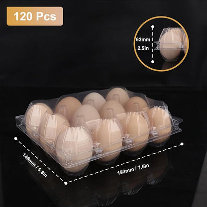 120 Pack Bulk Egg Cartons, Egg Tray Carton Holder - Image 2