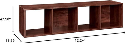 ClosetMaid Cubeicals 4 Cube Storage Shelf Organizer Bookshelf, Vertical or - Image 7