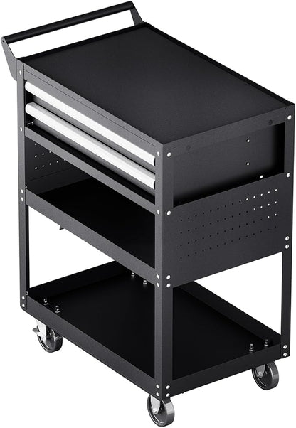 VEVOR 5-Tier Tool Cart with Wheels, 400 lbs Load Capacity, Rolling Work Cart - Image 9