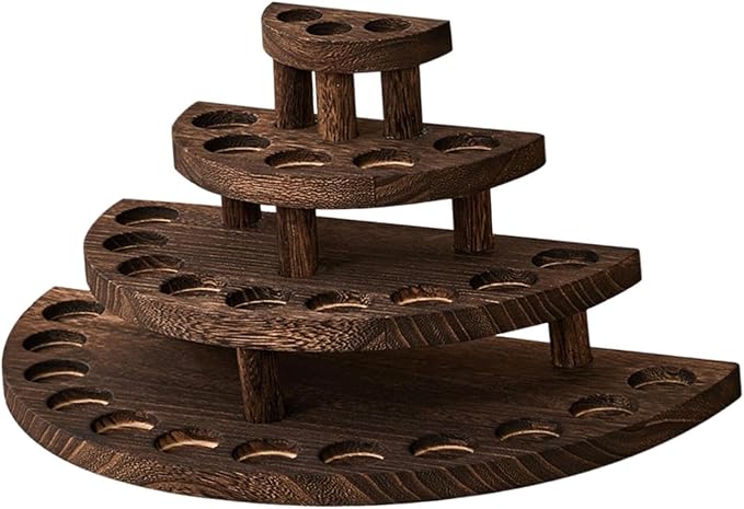 Essential Oil Storage Rack for 29 Bottles 4 Tier Wood Essential Oil Bottle - Image 6