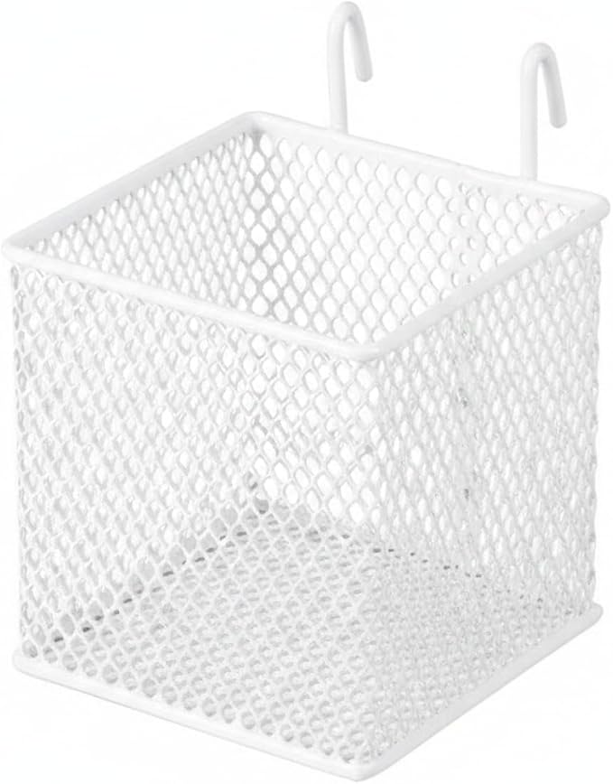Wire Grid Hanging Basket, Iron Wall Mount Organizer by Unknown