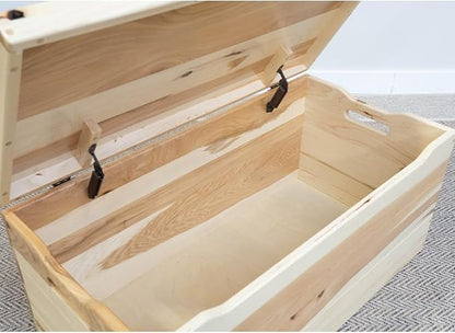 Amish Made Wooden Storage Chest Trunk Box - Image 7