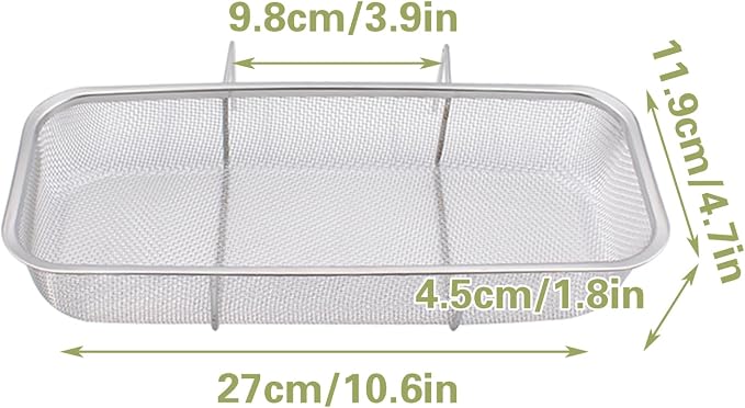 Sink Drain Strainer Basket, Stainless Steel Side Hanging Kitchen Food Waste - Image 4