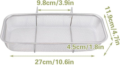 Sink Drain Strainer Basket, Stainless Steel Side Hanging Kitchen Food Waste - Image 4