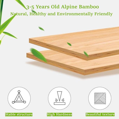 7 Tier Foldable Shoe Rack, Bamboo Vertical Shoe Organizer Tall - Image 3