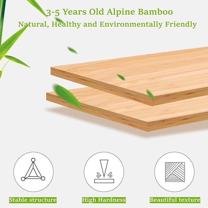 6 Tier Foldable Shoe Rack, Bamboo Vertical Shoe Organizer Tall - Image 3