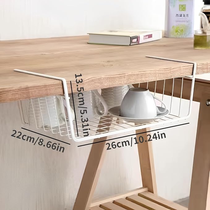Under Shelf Storage Basket, Pantry Organizers and Laundry Room Organization - Image 2