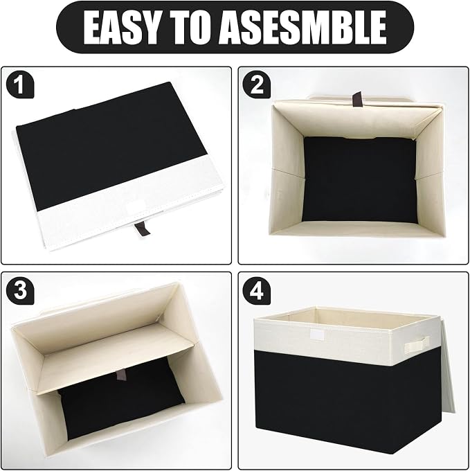 Bagnizer Large 42 Quarts Fabric Storage Bins - Image 5