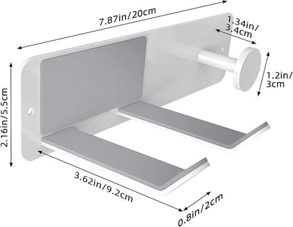 FLE Hair Dryer Holder Wall Mounted, Stainless Steel Self Adhesive Blow Dryer - Image 3