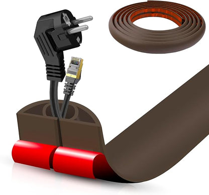 Floor Cord Cover Cable Cavity Self Adhesive Cord Hider Floor 10FT Floor Cable by DBHXXMB-HH