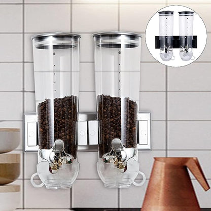 2 Pack Cereal Dispensers, Cereal Containers Storage, Wall-mounted Food Dispenser - Image 5