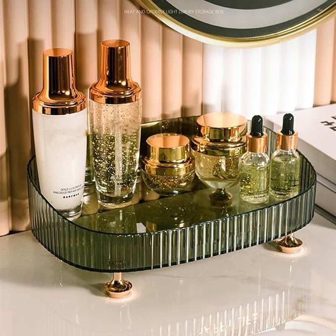 Makeup Perfume Organizer, Vanity Tray, Cosmetic Skincare Organizer, Countertop - Image 7
