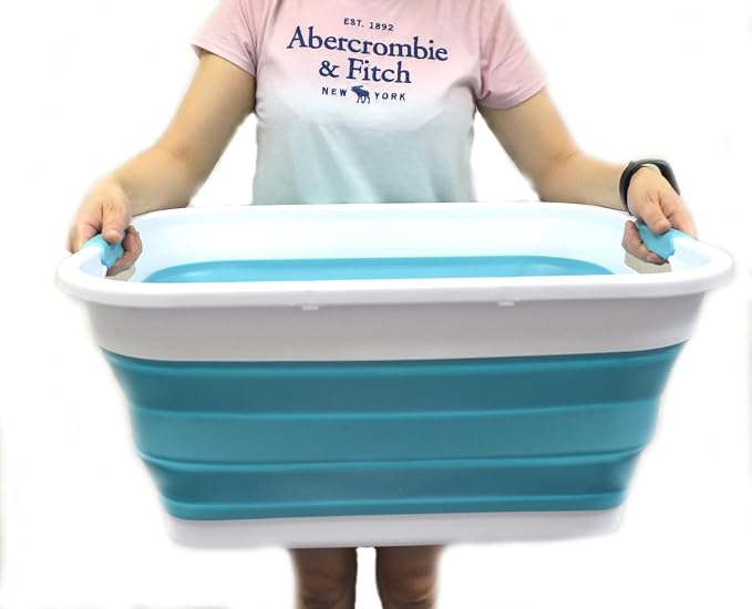 SAMMART Set of 2-41L Collapsible Plastic Laundry Basket-Pop Up Storage - Image 7