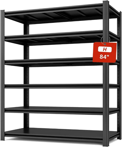 Extra Big/Large 55.12"Wide Father&I Industrial 6-Heavy-Dudy-Shelf-Rack Tall by SYLOUGH