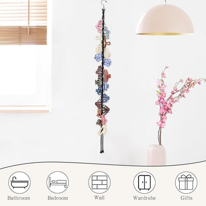 SNOWSTAR Macrame Hair Claw Clip Organizer - Image 5