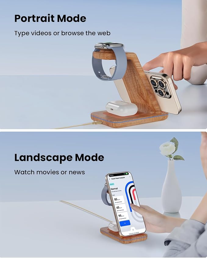 3 in 1 Wireless Charging, Wireless Charger Stand - Image 3