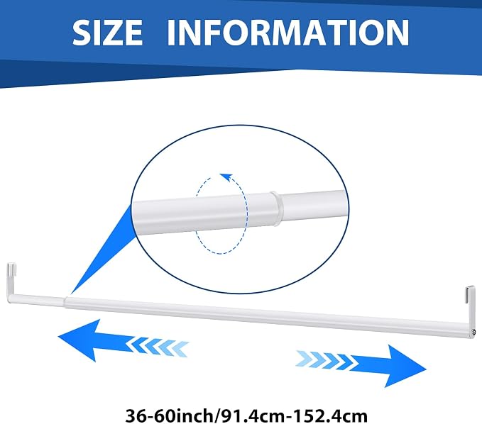 Threehoney Expandable Closet Rod - Image 2