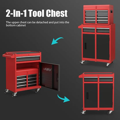 Goplus Tool Chest, 5-Drawer Rolling Tool Storage Cabinet - Image 4