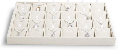 Oirlv Stockable 24 Grids Insert Jewelry Tray Pendant Earrings Storage Trays - Image 4