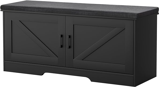 HOMSHO Farmhouse Shoe Storage Bench by HOMSHO