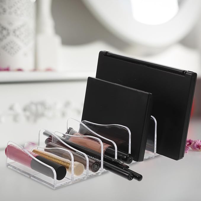 Uonlytech 2pcs Transparent Eyeshadow Palettes Organizer Makeup Holder Cosmetic - Image 2