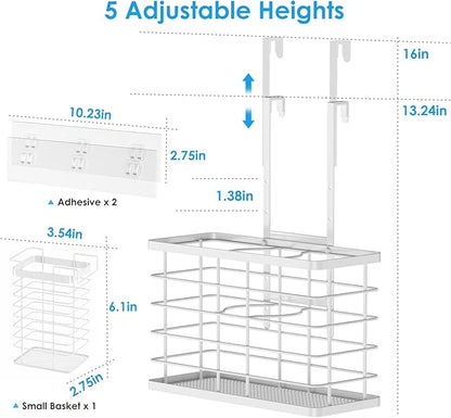 Agotglmi Hair Tool Organizer, Dryer Holder, 3 in 1 Blow Bathroom Organizer Wall - Image 6