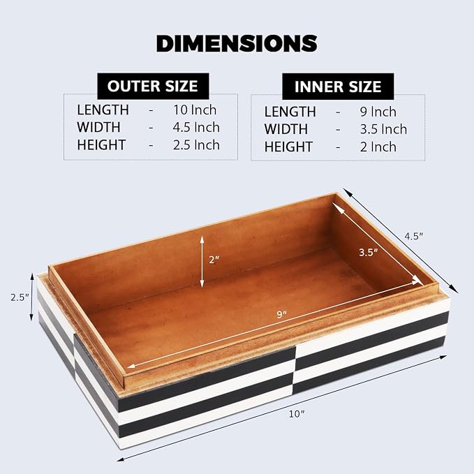 Handicrafts Home Decorative Storage Box 10x4.5 – Remote Control Holder - Image 2