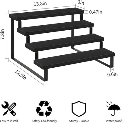 YINMIT Wooden Display Riser Stand, Tiered Perfume and Cologne Organizer Stand - Image 3