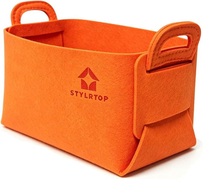 Felt Storage Bin, Collapsible Felt Basket by stylrtop