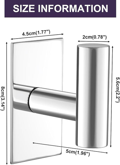VAEHOLD Wall Towel Hooks, Heavy Duty Sticky Holder Waterproof Towel Hooks - Image 5