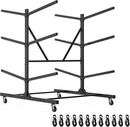 Kayak Storage Rack, Heavy Duty Freestanding Kayak Rack by LXVOOEE