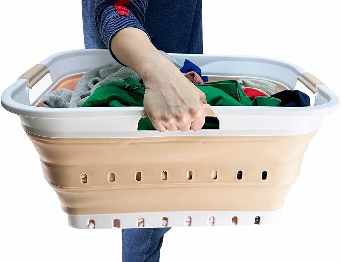 SAMMART 42L Collapsible Plastic Laundry Basket - Image 7