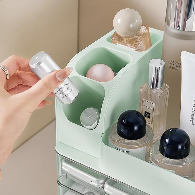 Makeup Organizer with Drawers for Vanity, Bathroom Countertop Organizer with - Image 7