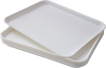 Eslite Rectangular Plastic Serving Trays, Fast Food Serving Cafeteria Trays - Image 7