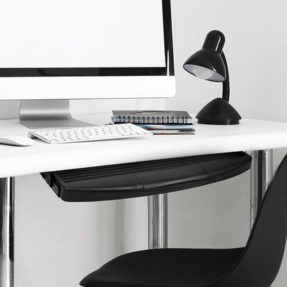 SEWACC Under Desk Keyboard Tray Slide Out Platform Ergonomic Keyboard Drawer - Image 3