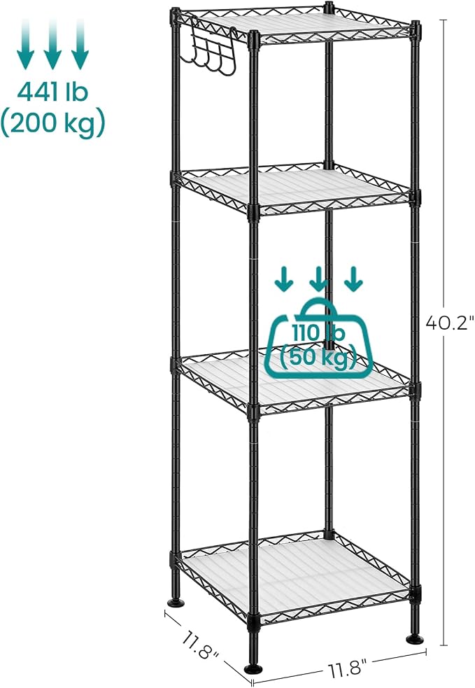SONGMICS Storage Shelf, Bathroom Shelf - Image 3