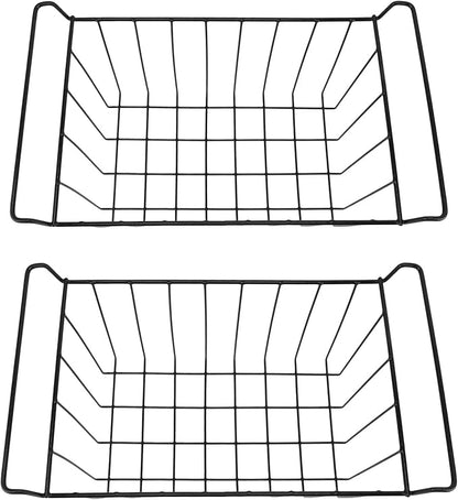2PCS Freezer Organizer Bins, Steel Wire Freezer Basket - Image 9