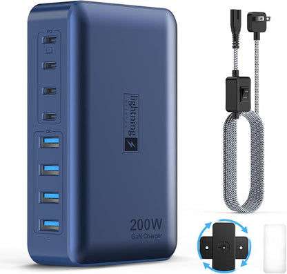 8-Port iPhone Charger Fast Charging 200W by lightningofertas