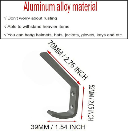 4 Pack Sturdy Aluminium Motorcycle Helmet Holder, motorbike Jacket Display Rack - Image 2