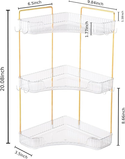 3 Tier Plastic Bathroom Sink Organizer - Image 2