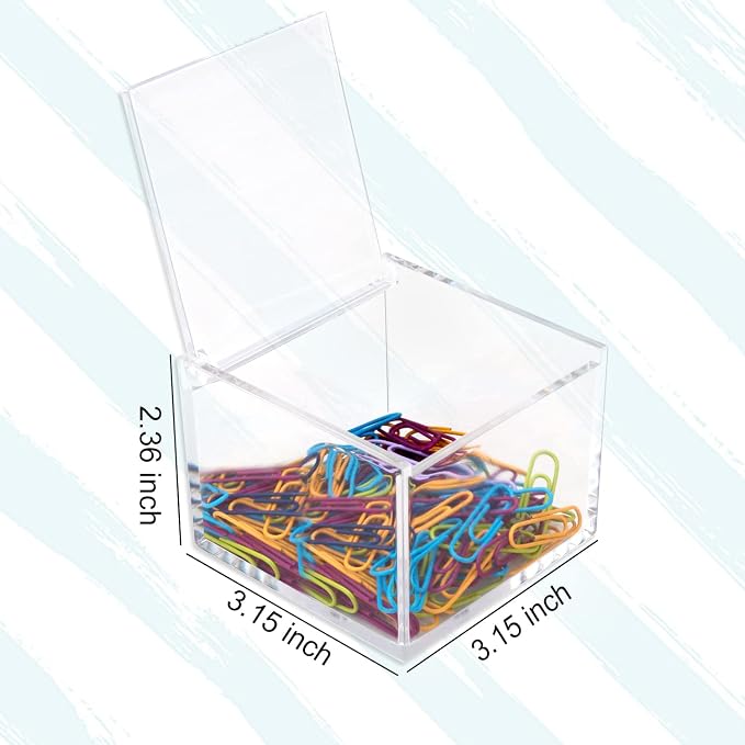 2 Pack Small Clear Acrylic Organizer - Image 2