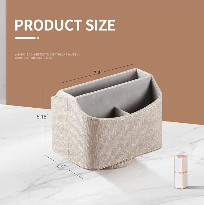Remote Control Holder, Swivel Desk Organizer and Decorations - Image 3