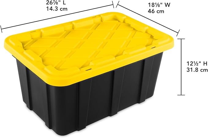 Sterilite 12-Pack Industrial Tote, Plastic Storage Container Bins - Image 3