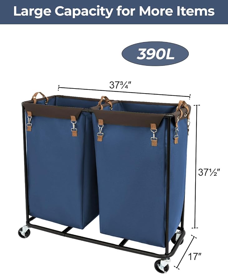 StorageWorks 390L Extra Large Lanudry Hamper - Image 2