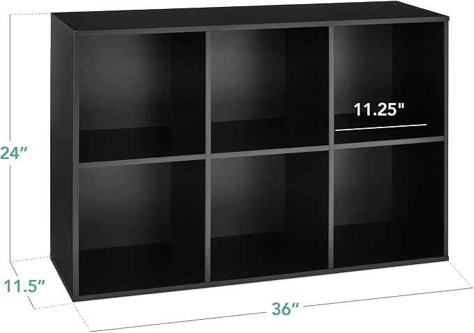 Best Choice Products 6-Cube Storage Organizer, 11in Shelf Opening, Display Shelf - Image 2