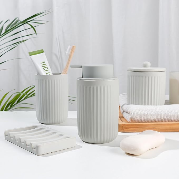 BosilunLife Ceramic Bathroom Accessories Set - Image 2